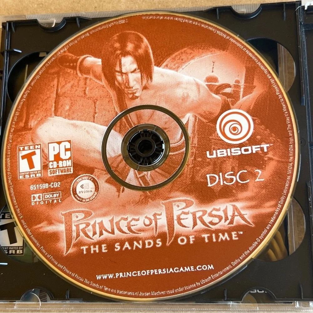 Prince of Persia The Sands of Time PC Game With Manual & 2 Game Discs
